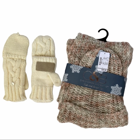 Christopher & Banks Accessories - Christopher & Banks Hat & Scarf Isotoner Mittens